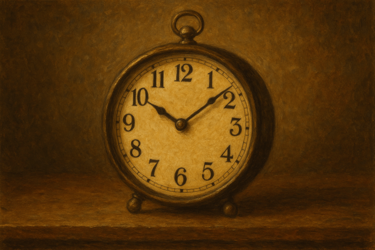 ilustrasi jam sebagai simbol menghargai waktu.